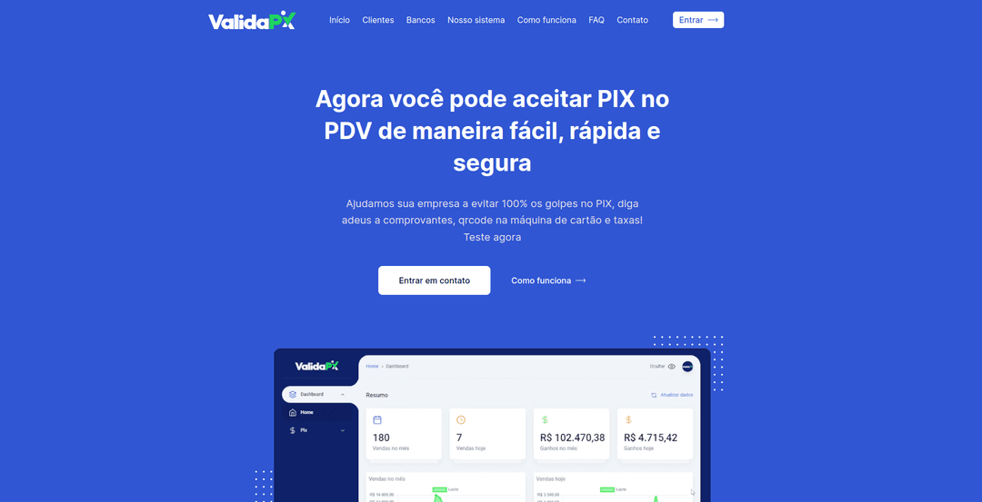 ValidaPix Landing Page